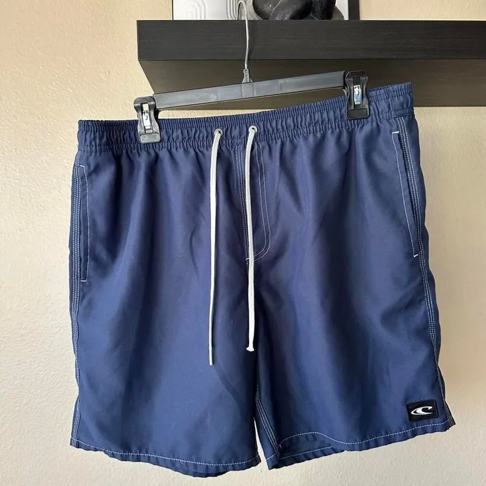O-neill Men's Navy and Blue Swim-briefs-shorts